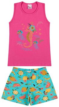 CONJUNTO REGATA COTTON E SHORT COTTON ROTATIVO